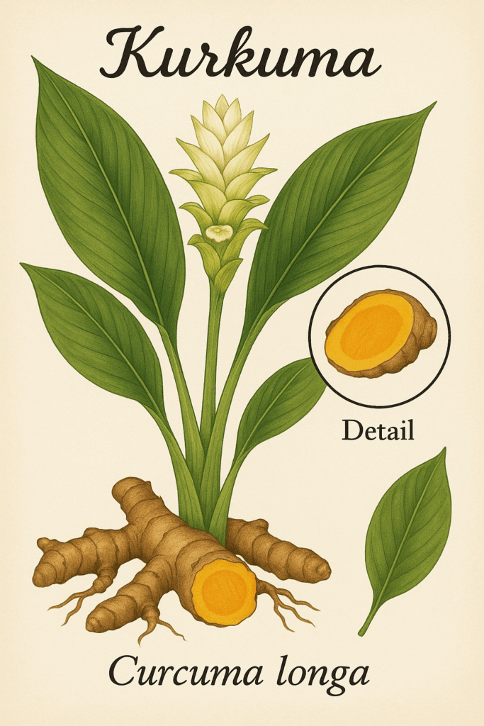 Geelwortel illustratie