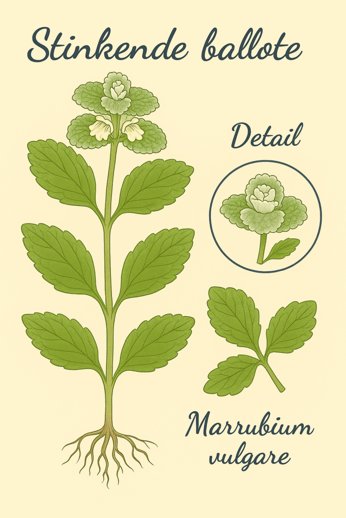 Stinkende Ballote illustratie